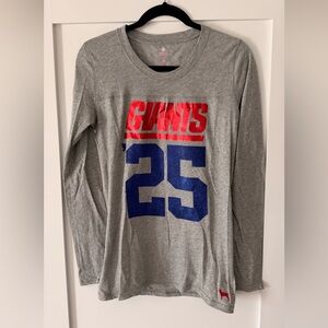 PINK Victoria's Secret Gray Giants Long Sleeve Tee